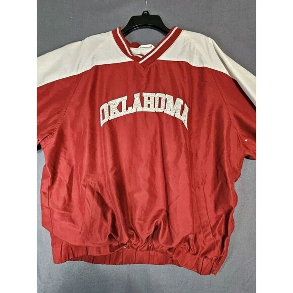 58 Sports Other - VTG Oklahoma Sooners Windbreaker Jacket Red Sz XXL 58 Sports Blanket Lined NCAA